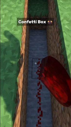 Minecraft How To Build Confetti Box 🎊 #minecraft #shorts