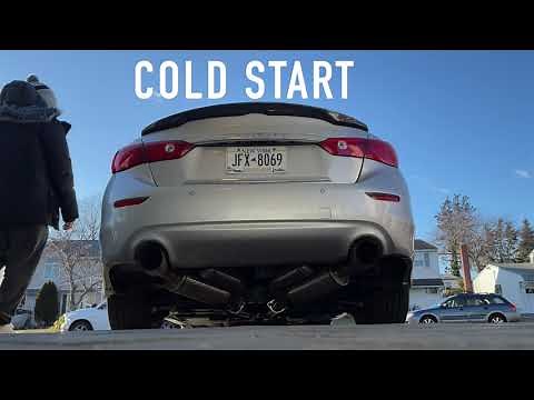 Infiniti Q50 ARK GRIP Exhaust SOUND CLIPS (Cold Start, Fly By, Warm start, Pops)
