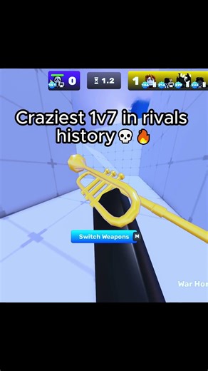 Craziest 1v7 of all time🥶 #rivals #roblox #robloxrivals