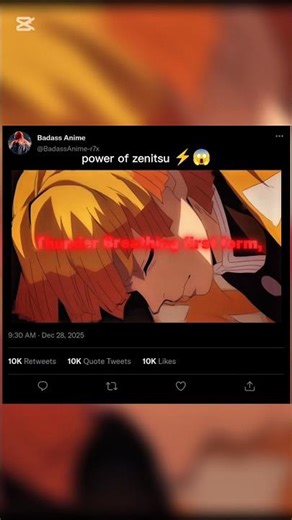 Power of zenitsu⚡😱||Demon slayer #anime #shorts ##amv