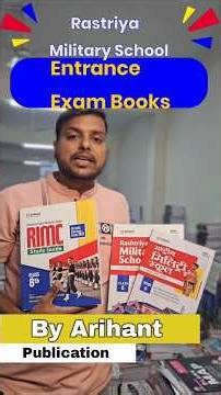 RIMC and Military School Books Class 6th & 8th #shorts #books #military #school #entrance #exam #1m