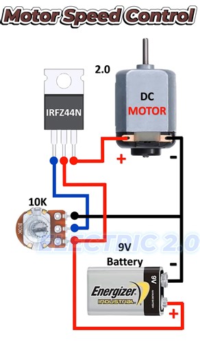 How to make DC Motor Speed Control circuit #speedcontroller | Electric 2.0