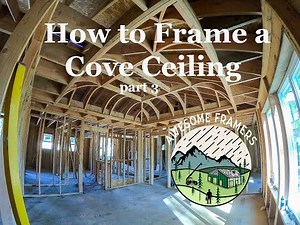 How to Frame a Cove Ceiling part 3