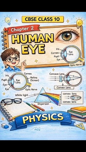 CBSE Class 10 Physics | Chapter 2 – Human Eye and the Colourful World #cbsesyllabus #cbse #pcmb
