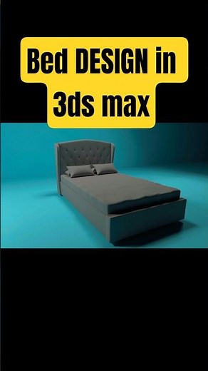 3ds Max Bed Modeling & Rendering Tutorial | Realistic Bed Design