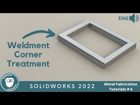 SOLIDWORKS WELDMENT Tutorial #7 // WELDMENT PROFILES // CORNER TREATMENT // PROFILE LOCATION