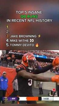 Top 5 Insane QB Runs in recent NFL History 🏈🔥 #nfl #nflqb #ranking #shorts