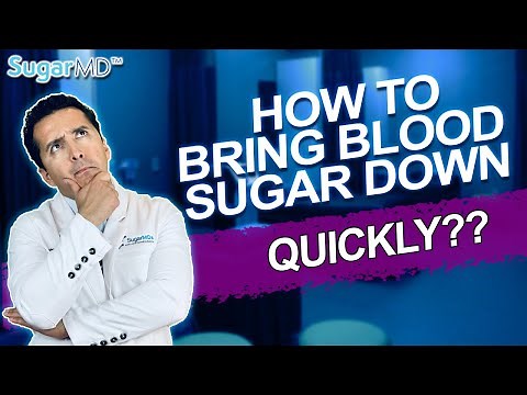 How to Bring BLOOD SUGAR DOWN quickly. SUGARMD