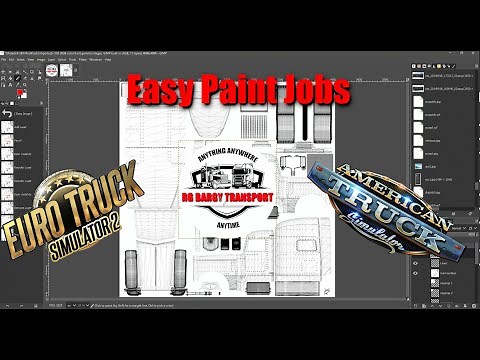 Easy Way to make Paint Jobs & Skins Trucks & Trailers ATS ETS 2