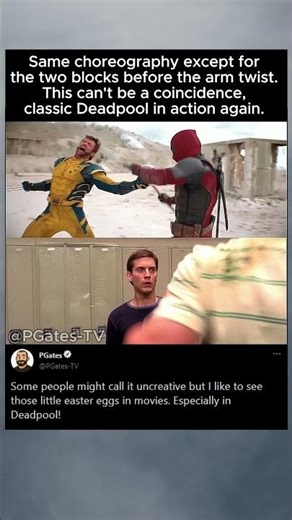 Deadpool VS Spiderman Choreography Easter Egg