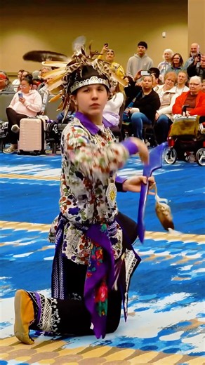 Teen Boy's War Dancer🪶🤎 #indigenous #powwow #woodland #culture # #nativeamerican #shorts