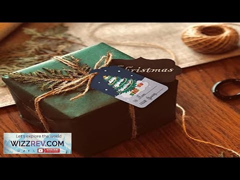 Garvee Christmas Gift Tags 50 Pcs Christmas Paper Tags Card with Cotton String