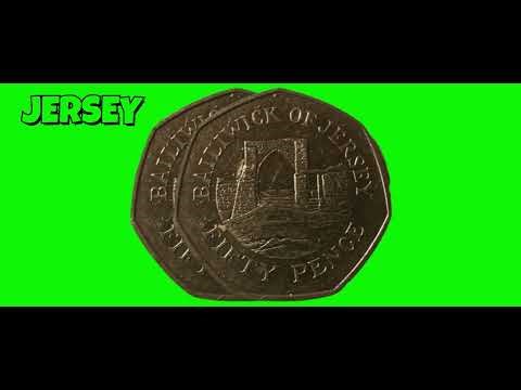 World coin hunt -1997 Bailiwick of Jersey 50p - #50p #£2 #gold #silver #coins