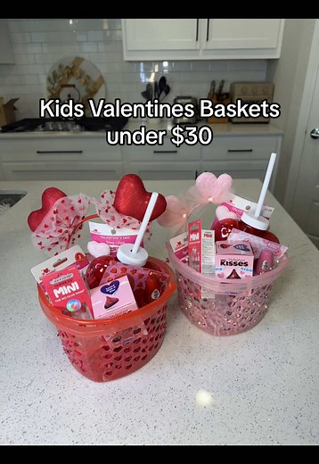 Kids Valentine’s baskets made EASY 💌 I used the $1.24 heart baskets from Walmart and put together the cutest Valentine baskets for kids- all under $30. Perfect if you’re: • short on time • shopping on a budget • putting together classroom or sibling gifts This is one of those ideas that looks way more expensive than it is ✨ FIND THESE ITEMS ON MY WALMART SF kids valentines basket, valentines basket for kids, budget valentines ideas, walmart valentines finds, easy valentines gifts for kids, clas