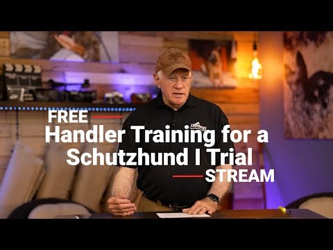 Handler Training for a Schutzhund I Trial (1993)