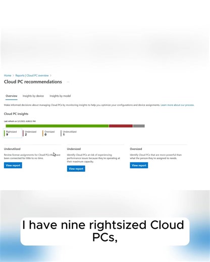 Get AI-powered recommendations to scale your Cloud PC resources—no wasted costs, just what you need. Click to get started with Windows 365. https://youtu.be/Tc4Vos5KhiM Set up and access your Cloud PC from anywhere with a full Windows experience on any device using Windows 365. Whether you're working from a browser, the Windows app, or Windows 365 Link, your desktop, apps, and settings are always available—just like a traditional PC. As an admin, you can quickly provision and manage Cloud PCs fo