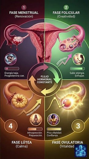 El Ciclo Menstrual Sus Cuatro Fases Clave. #soycarlosia