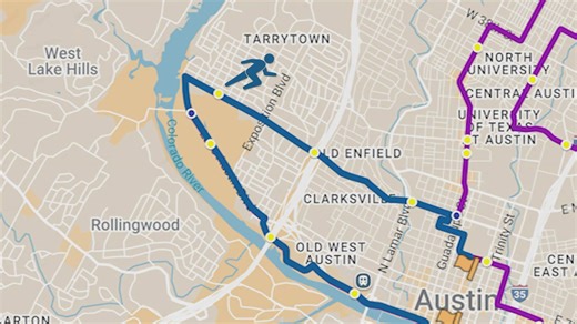 A look at the course for the 2026 Austin Marathon