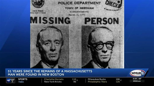 Cold Case: 51 years since remains of MA man found in New Hampshire town