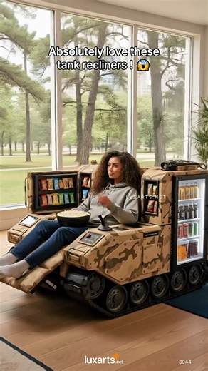 I need this tank recliners in my life right now! 😍 | LuxArts