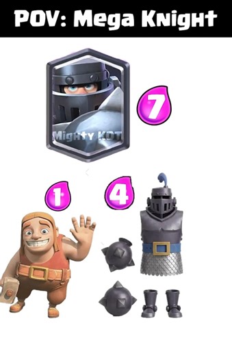 Clash Royale meme| POV: Mega Knight #clashroyale