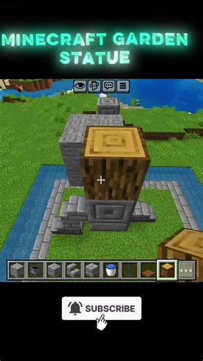 🗿 Minecraft garden statue build 🗿#minecraft #shots #minecraftbuild #viral #populer