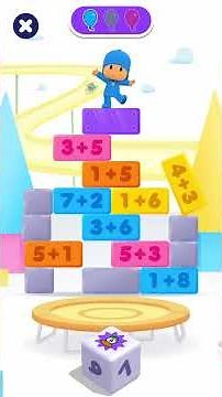 Addition With Pocoyo - Roll The Dice part 17 | Learn And Play English Games For Kids