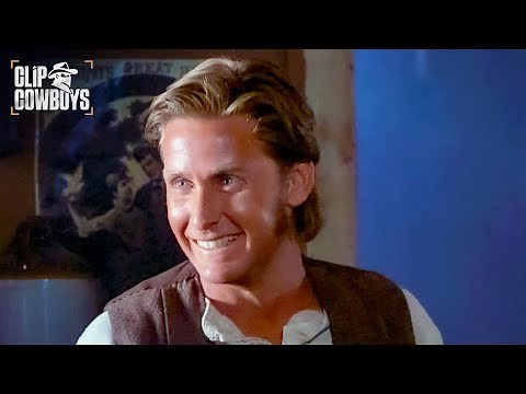 Emilio Estevez Taunts a Killer in the Saloon (Full Scene) | Young Guns
