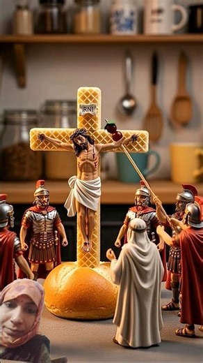 The Spear of Longinus - Jesus Nailed to the CrossKitchen Diorama Reenactment
