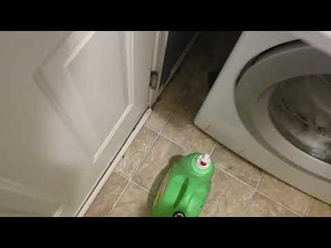 How to do a test mode and clean the washer tub on a lg washing machine