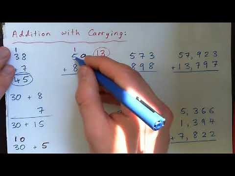 Add whole numbers with carrying