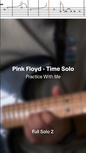 Pink Floyd - Time Full Solo (Part 2) With Tabs 🎸