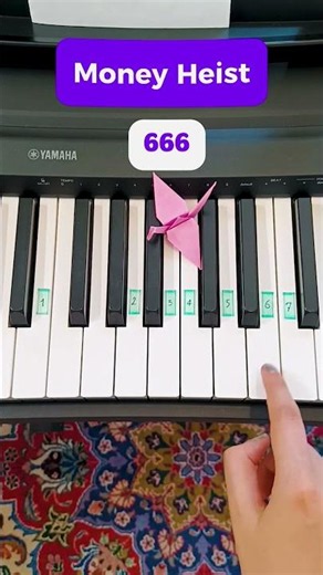 Money Heist Theme (Bella Ciao) – Easy Piano Tutorial #shorts