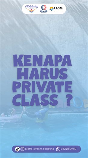 ✨ Private Class di Affa Swimming Bandung ✨ Latihan renang lebih fokus, lebih tenang, dan lebih maksimal 🏊‍♂️ 1 murid, 1 pelatih — semua perhatian untuk progres anak 🤍 ✅ Fokus 100% ke anak ✅ Belajar Sesuai Level & Karakter Anak ✅ Lebih Aman & Nyaman ✅ Jadwal Fleksibel ✅ Anak Lebih Percaya Diri ✅ Hasil lebih optimal Yuk, rasain sendiri serunya Private Class bareng Affa Swimming Bandung 💙 Daftar sekarang! #AffaSwimmingBandung #LesRenangPrivate #PrivateSwimming #RenangAnak #RenangBandung