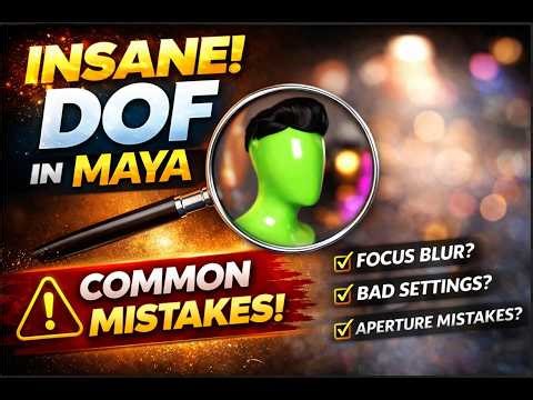 Depth of Field (DOF) in Maya ⚠️ Why Your Renders Look Blurry! | Beginner Guide