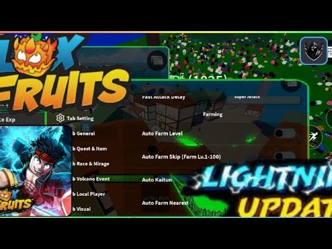 [Lightning Update⚡] Roblox Blox fruit Top 2 best script auto farm|mobile/PC|Min|*KEYLESS*