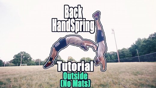 Back Handspring Tutorial with no mats! #tutorial #gymnastics #cheer #fitness #foryou #PeaceProps #fy