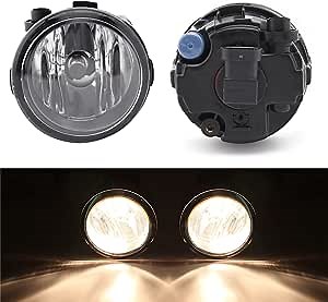 Fog Lights Compatible with Nissan 2011-2013 Rogue 2007-2012 Versa 2009-2014 Murano 2009-2015 Cube Juke Quest Note E11 X-Trail T31 Rogue Select Infiniti QX50 G37 FX35