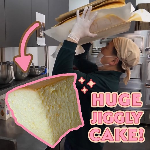 So fluffy! Behind the scenes of making jiggly cake | Yummyboy