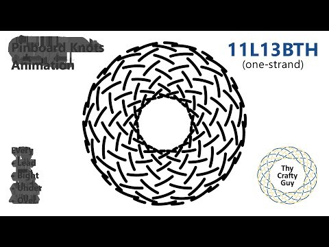 Pinboard Knots – 11L13B Turk’s Head – Animated Tutorial