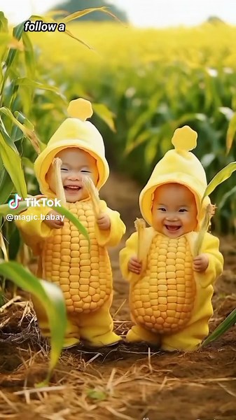 Cute Corn Dance in the Field: Adorable Animal Moments