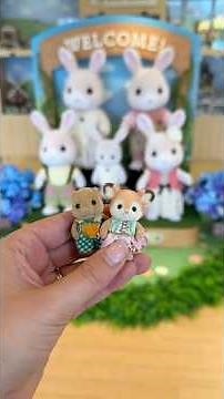 Life size sylvanians and buildings in Sylvania Village at Grinpa park! #shorts