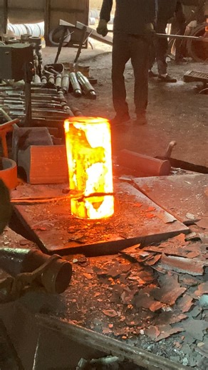 5.8K views | Inside the forging factory Industrial Ring Forging – From Red Block to Shiny Precision! #forging #manufacturing #machine #blacksmith #forge | TIM Funny corner | Facebook