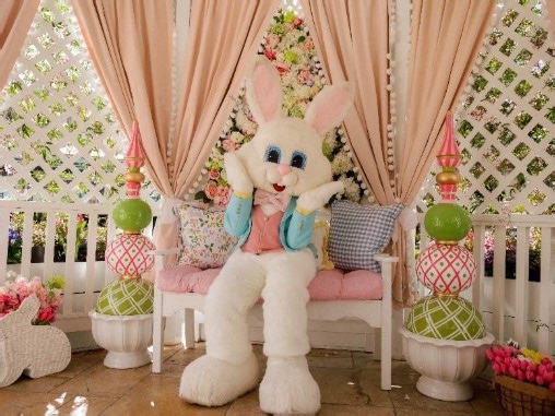 Easter Bunny Ready For Photos At The Americana And Grove