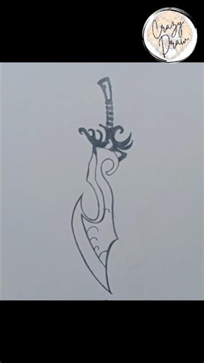 🗡️ How to Draw a Sword | Easy Sword Drawing Tutorial Step by Step #CrazyDraw #sword