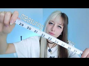 ASMR measuring your face (nothing suspicious)