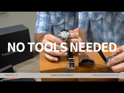 How to Change a TAG Heuer Watch Band | No Tools Needed