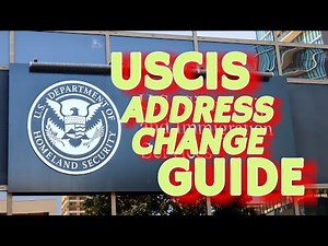How To Change Your Address With USCIS Online | USA