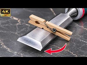 The Easiest Way to Sharpen a Chisel in 1 Minutes – A Master's incredibly Simple yet Effective secret