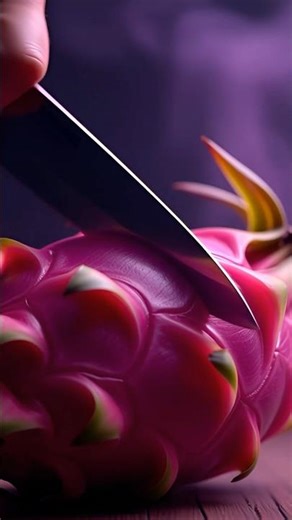 Crystal Dragon Fruit Goes Nuclear 💜🐉 12s ASMR #shorts